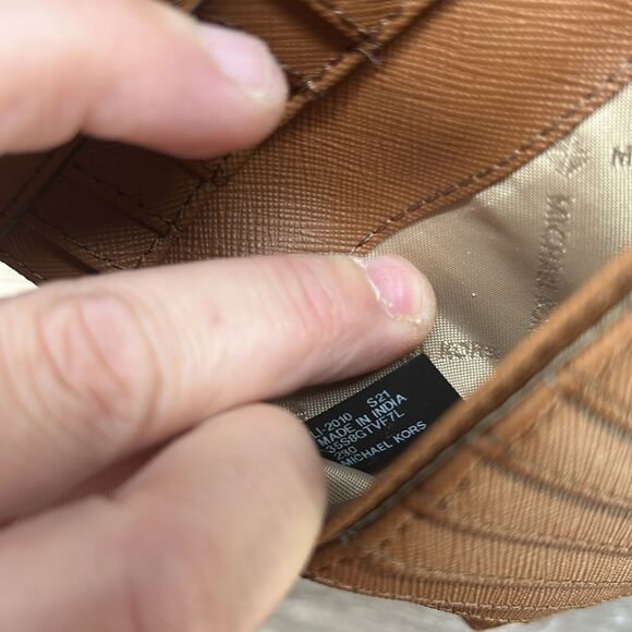 Michael Kors Tan Leather Wallet - Picture 9 of 9